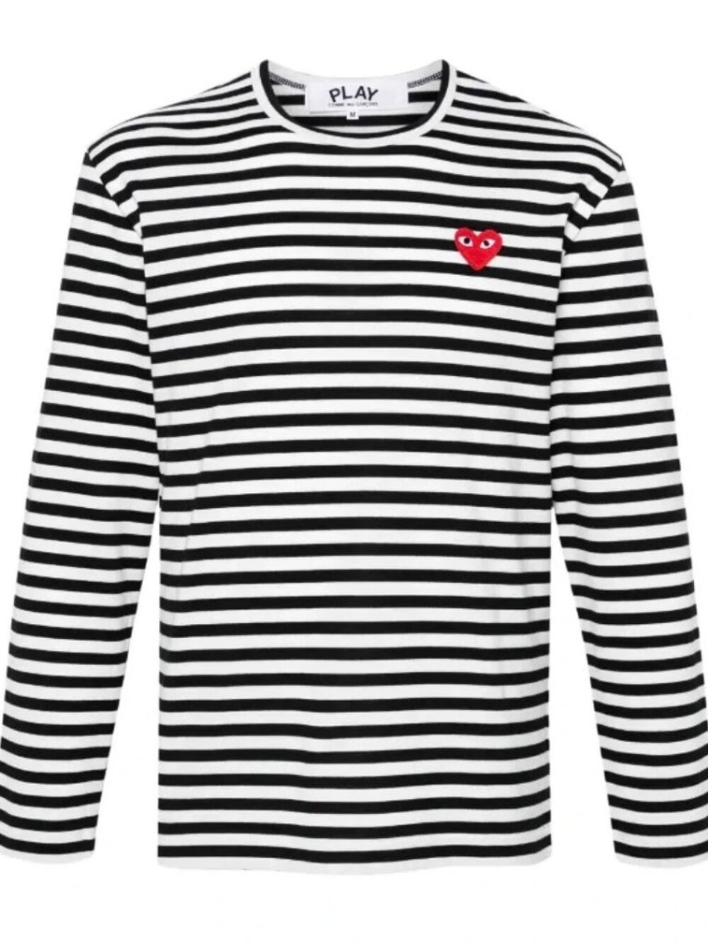 PLAY COMME DES GARÇONS men's long-sleeved sweater large